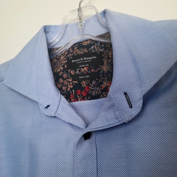 NWOT Bruun & Stengade Dress Shirt, Size 15 3/4, 40 - Picture 2 of 2